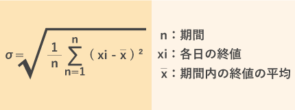 標準偏差の計算式