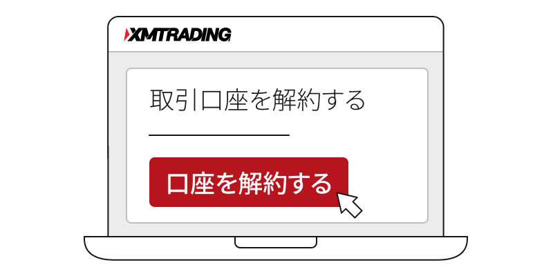 「口座を解約する」をクリック